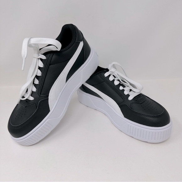Puma Karmen Rebelle Platform Sneaker Black Size 7 - Picture 1 of 9